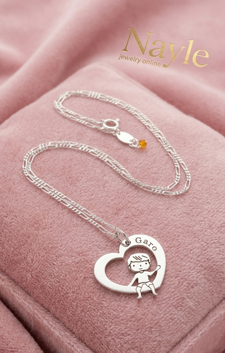 Collar Niño Corazón de Plata