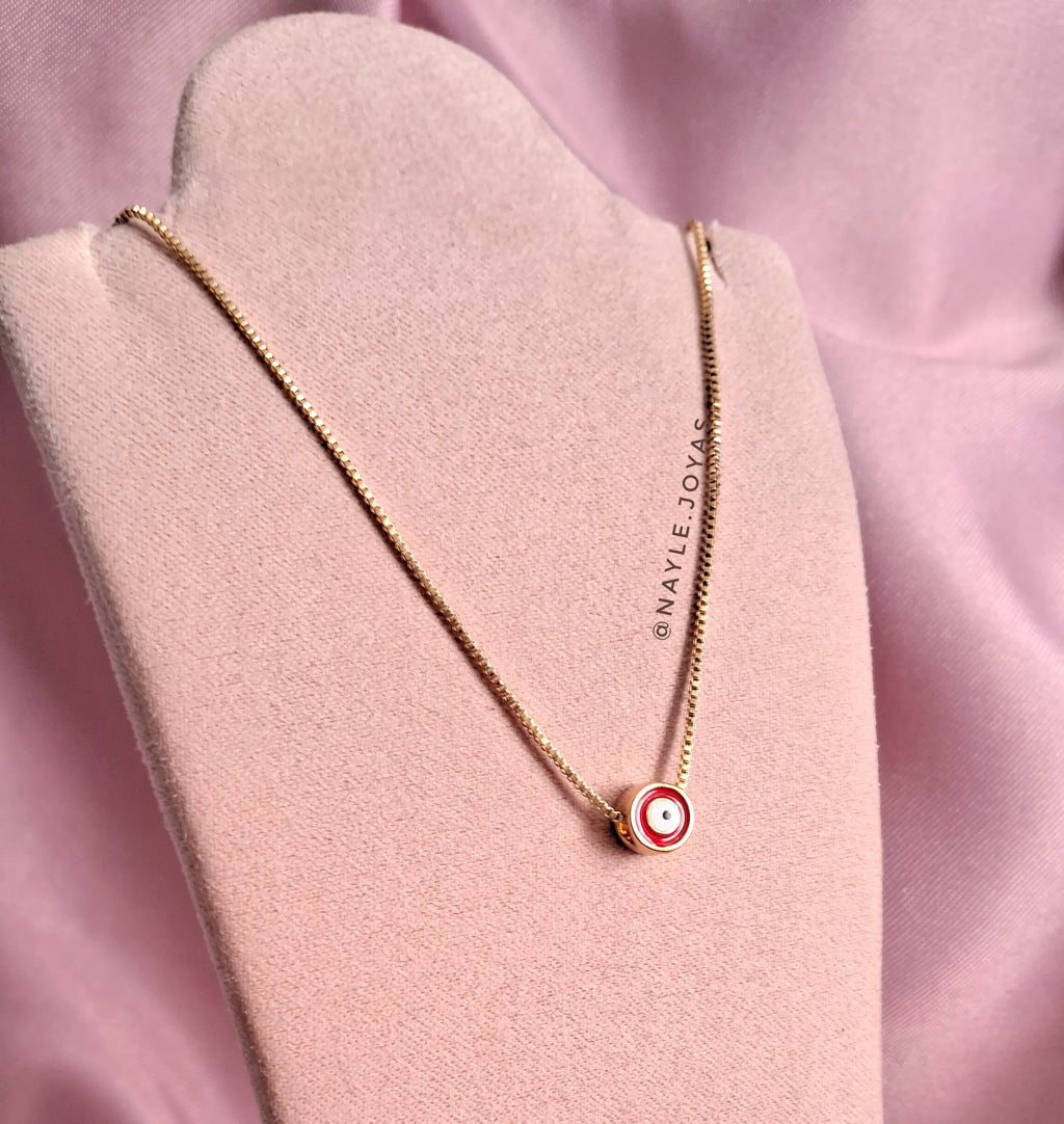 Collar Ojo Turco Rojo — 45 cm