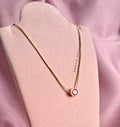 Collar Ojo Turco Rojo — 45 cm
