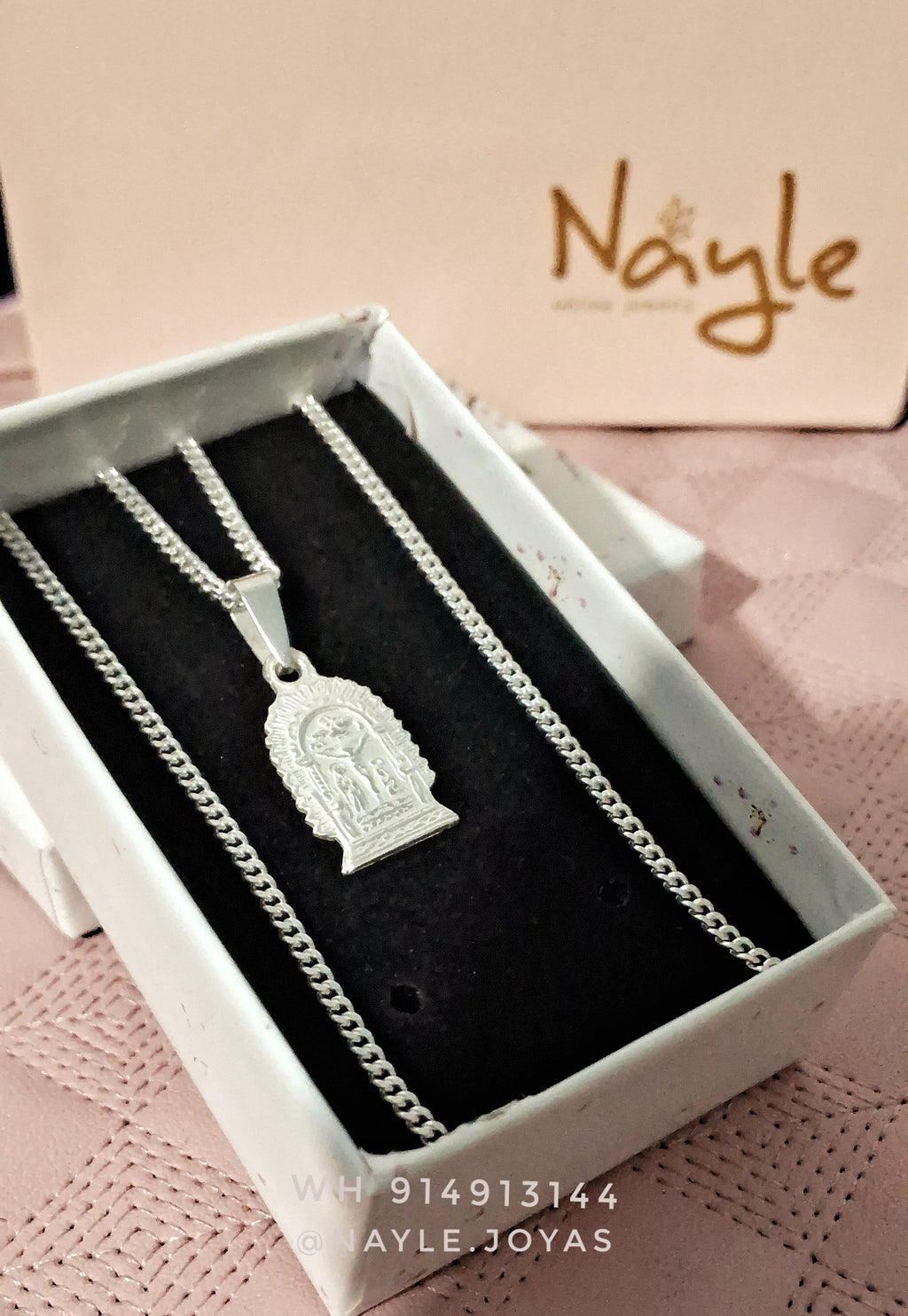 Collar Sr de Los Milagros Plata