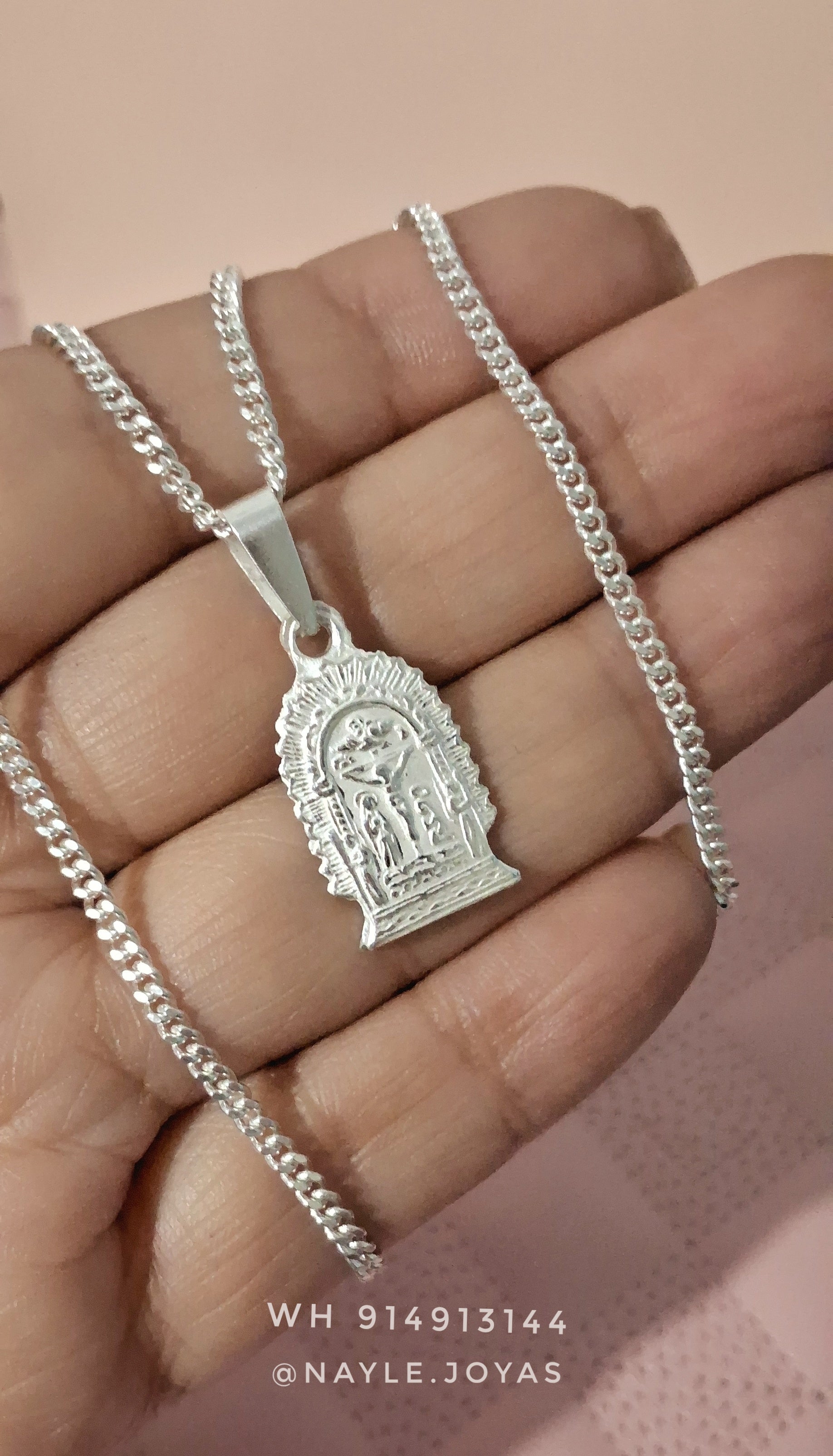 Collar Sr de Los Milagros Plata