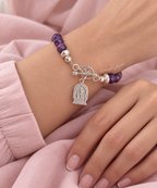 Pulsera de Amatistas con Plata 950 | Nayle Joyas