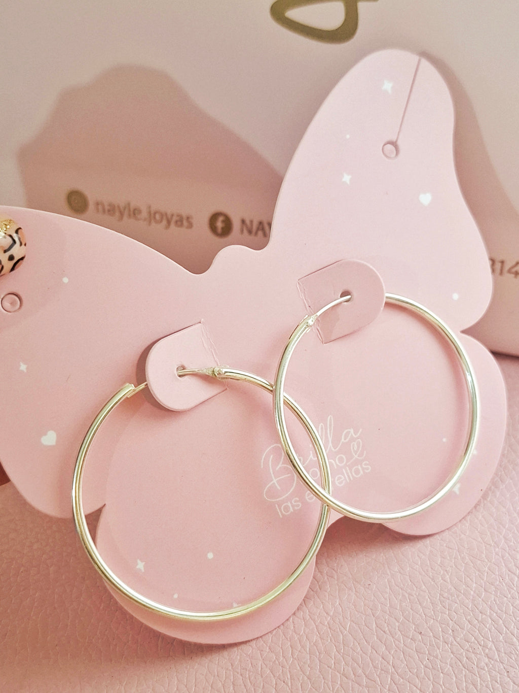 Argollas Slim Plata 4.5cm