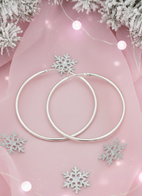 Argollas Slim Plata 4.5cm